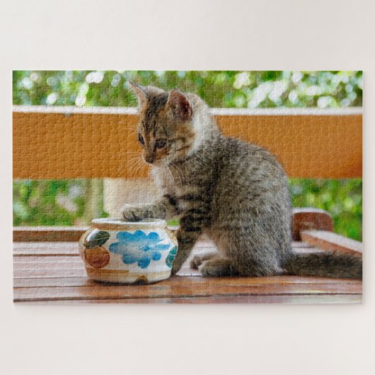 kleine kittenpuzzel legpuzzel (Horizontaal)