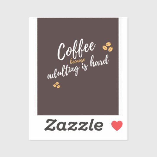 Kleine kleine Stickers- Coffee Sticker (Vel)