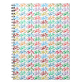 kleine kleurenfietsen notitieboek (Voorkant)