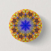 Kleine kleurrijke Psychedelic Dreamweaver Button (Voorkant)