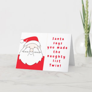 ** KLEINE KLONTJES KOLEN VOOR MIJN TWEELING ** FEESTDAGEN KAART