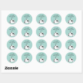 Kleine Koe Baby shower Sticker (Vel)
