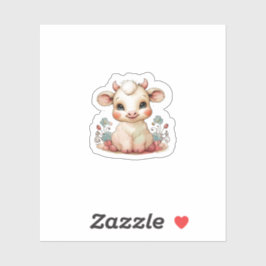 Kleine koe stuiten sticker