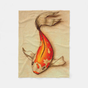 Kleine Koi Fish Fleece Blanket Deken