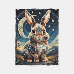 Kleine konijn fleece deken