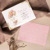 Kleine konijnenballon Eerste Verjaardag Kaart