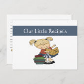 Kleine kookkaart briefkaart (Voorkant / Achterkant)