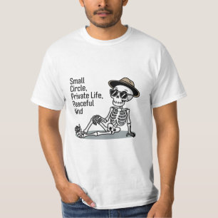 Kleine kring, privé-leven, vredige geest t-shirt