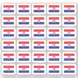 Kleine Kroatische Vlag 30st Sticker