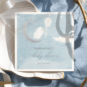Kleine Lamb op het Baby shower van de maan Napkins Servet