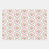 Kleine Lamb Retro Inpakpapier Vel (Voorkant)