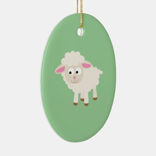 Kleine lammeren keramisch ornament (Rechts)