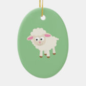 Kleine lammeren keramisch ornament (Achterkant)