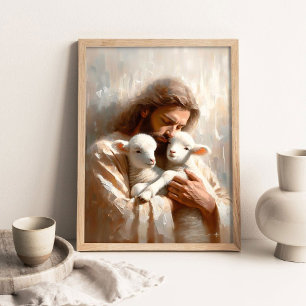 Kleine Lammetjes, Digitale Christelijke Kunst, Jez Poster
