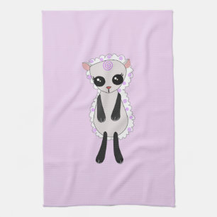 Kleine lamskeuken handdoek