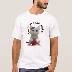 "Kleine Lastpak" Knuffelkat en garen T-shirt