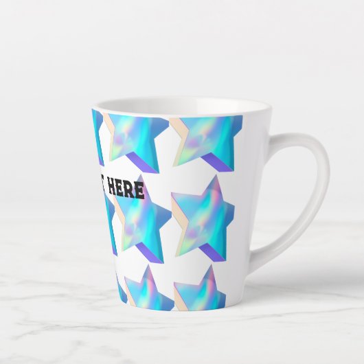 Kleine Latte Mok, 12 oz Drinkware Latte Mokken Cup (Rechts)