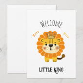 Kleine leeuw feestdagenkaart (Voorkant / Achterkant)