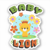 Kleine leeuw sticker (Voorkant)