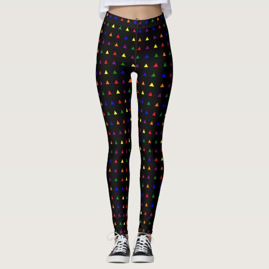 Kleine Leggings met driehoeken Patroonkleuren (Voorkant)