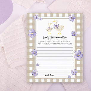 Kleine leuke gans - Baby bucket list