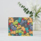 Kleine leuke grappige monsters briefkaart (Staand voorkant)