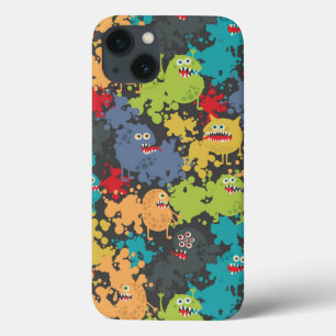 Kleine leuke grappige monsters iPhone 13 hoesje