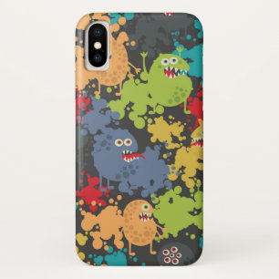 Kleine leuke grappige monsters iPhone x hoesje
