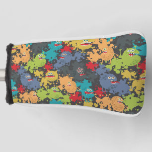 Kleine leuke grappige monsters golfheadcover
