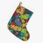 Kleine leuke grappige monsters grote kerstsok (Voorkant (Hangend))