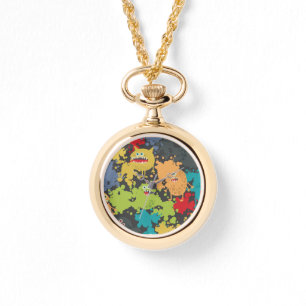 Kleine leuke grappige monsters horloge