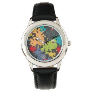 Kleine leuke grappige monsters horloge