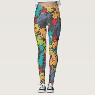 Kleine leuke grappige monsters leggings
