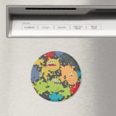 Kleine leuke grappige monsters magneet (Insitu (Vaatwasser))
