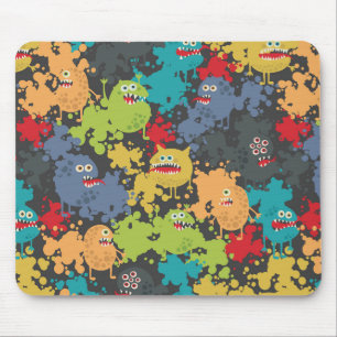 Kleine leuke grappige monsters muismat