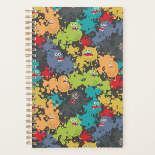 Kleine leuke grappige monsters planner