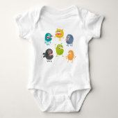 Kleine leuke grappige monsters romper (Voorkant)