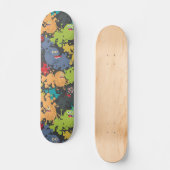 Kleine leuke grappige monsters skateboard (Voorkant)