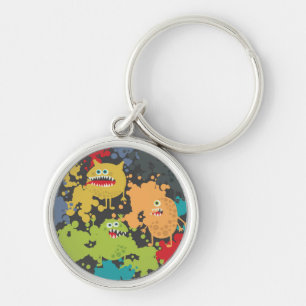 Kleine leuke grappige monsters sleutelhanger