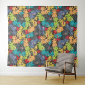 Kleine leuke grappige monsters wandkleed (In Situ (horizontaal))