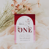 Kleine Liefde Valentijn | Boho 1e verjaardag Kaart