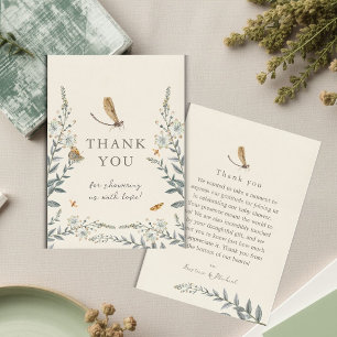 Kleine Liefdesfout Vintage Baby Shower Bedankt