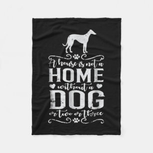 Kleine liefhebbers van Whippet Fleece Deken