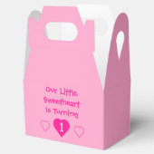 Kleine liefje 1e verjaardag bedankdoosjes (Geopend)