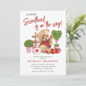 Kleine liefje Baby shower van Cute Valentijns Kaart (Staand voorkant)
