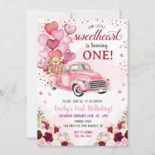 Kleine liefje Beer Roze hart Vrachtdag Kaart