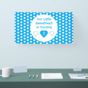 Kleine liefje geboortedag spandoek