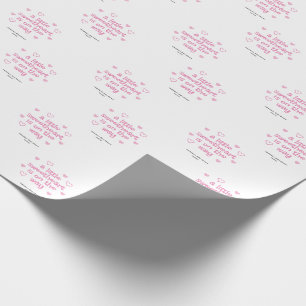 Kleine Liefje Roze Meisje Baby Shower  Cadeaupapier