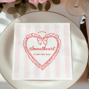 Kleine Liefje Valentijn Baby Shower Servet
