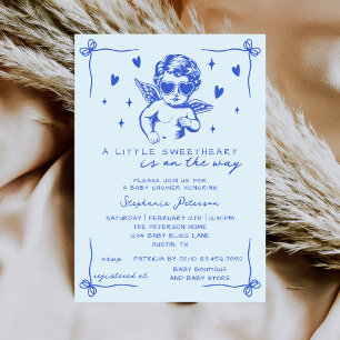 Kleine Liefje Valentijn Cupido Jongen Baby Shower Kaart